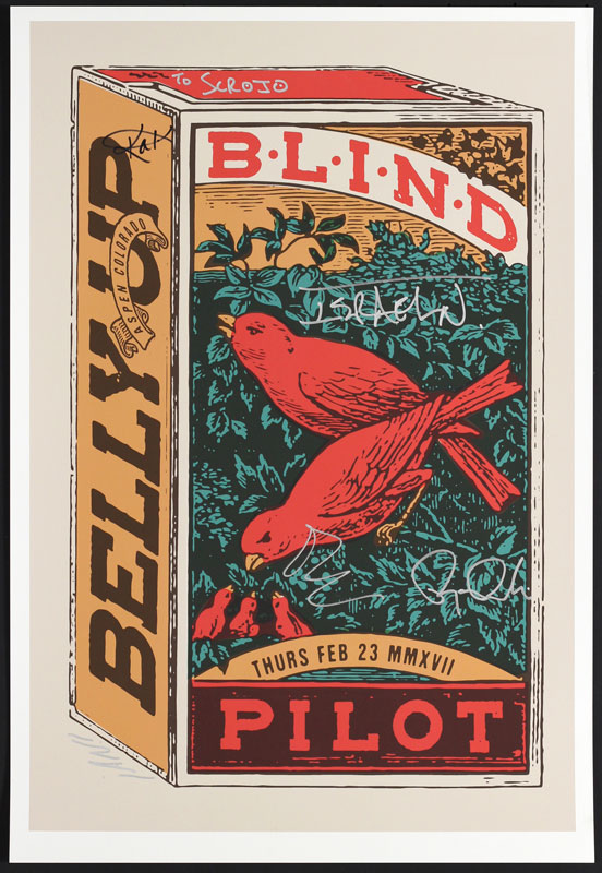 Scrojo Blind Pilot Autographed Poster