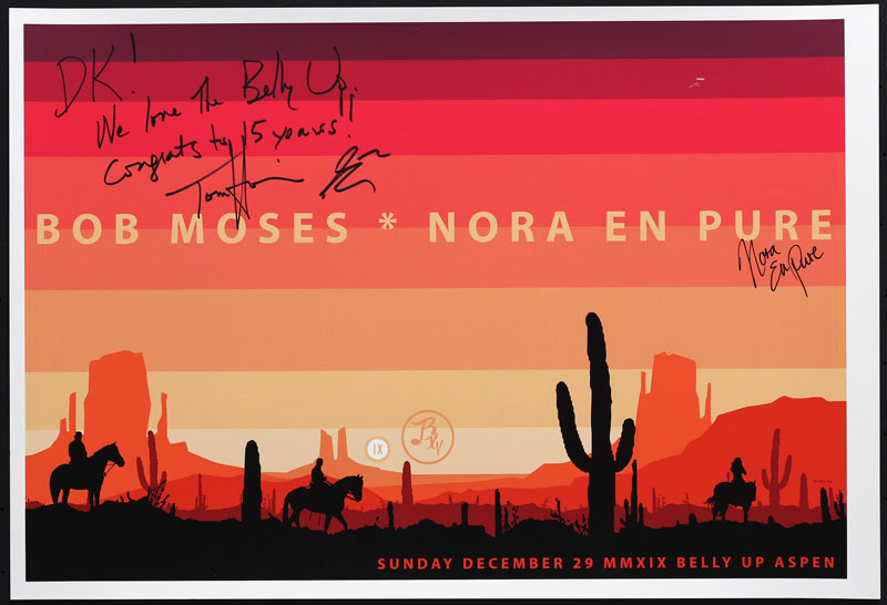 Scrojo Bob Moses / Nora En Pure - Belly Up Aspen 15th Anniversary Autographed Poster