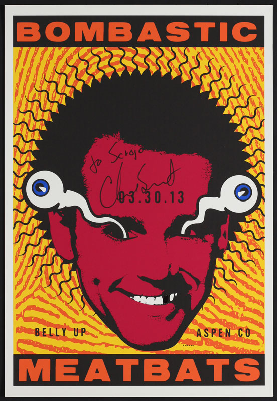 Scrojo Bombastic Meatbats  (Chad Smith of RHCP) Autographed Poster