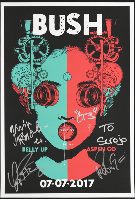 Scrojo Bush Autographed Poster