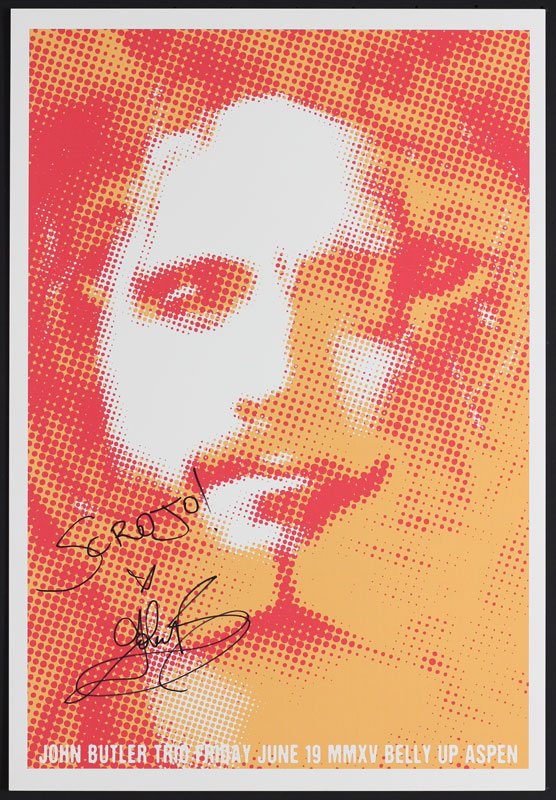 Scrojo John Butler Trio Autographed Poster
