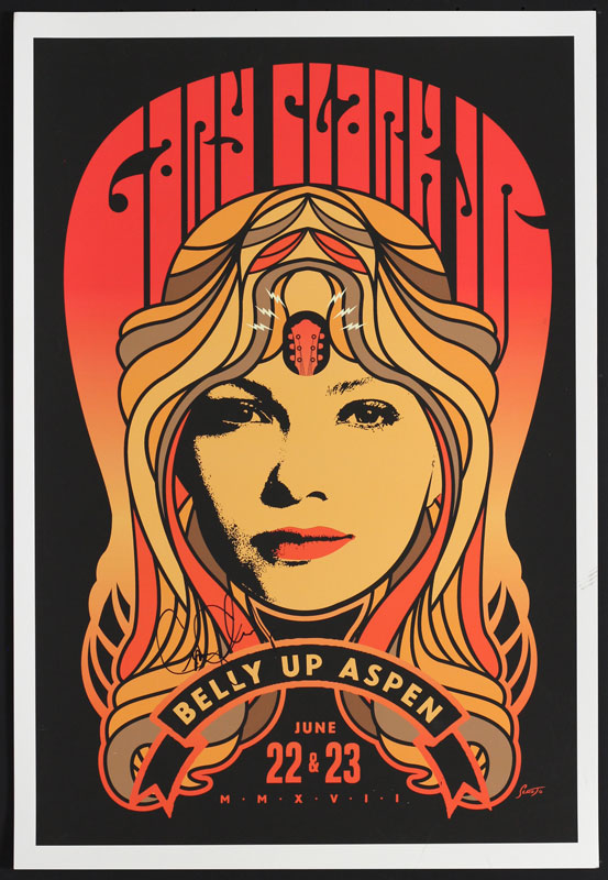 Scrojo Gary Clark Jr. Autographed Poster