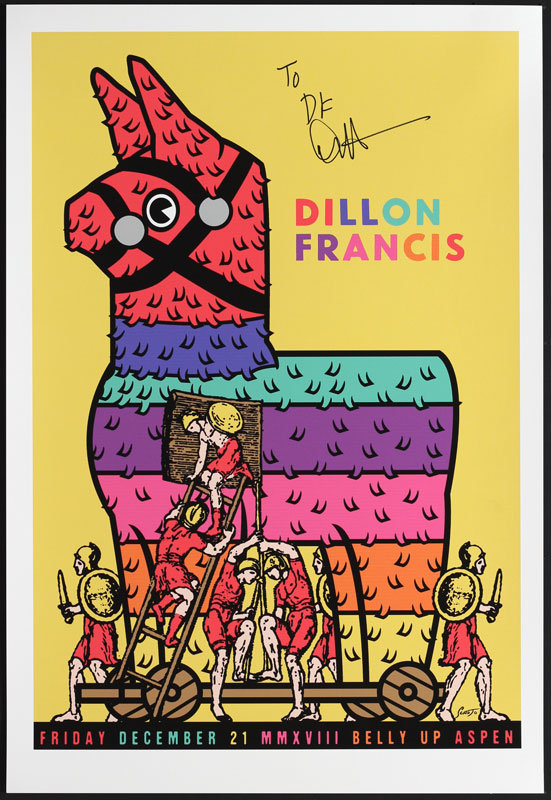 Scrojo Dillon Francis Autographed Poster