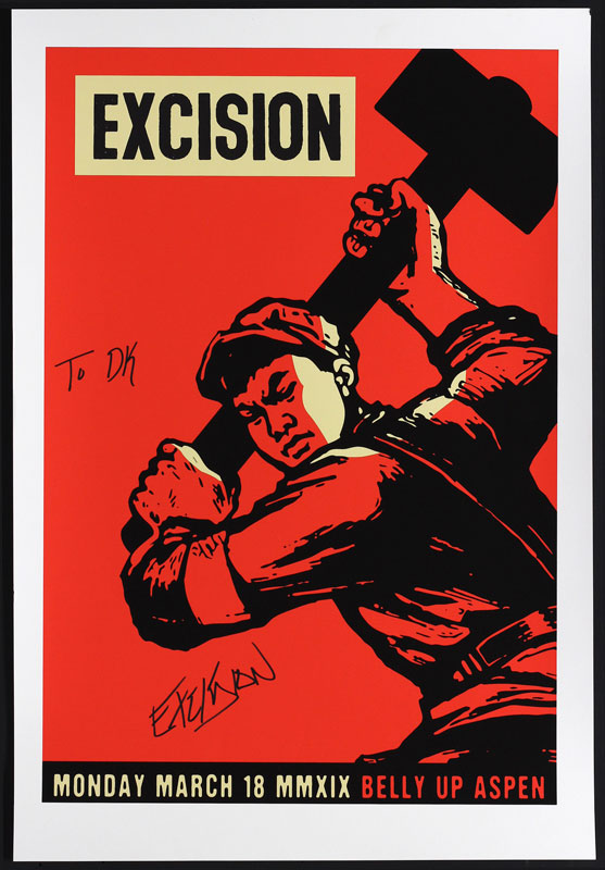 Scrojo Excision Autographed Poster