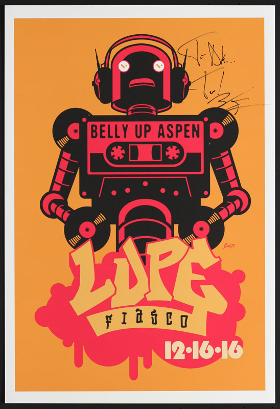 Scrojo Lupe Fiasco Autographed Poster