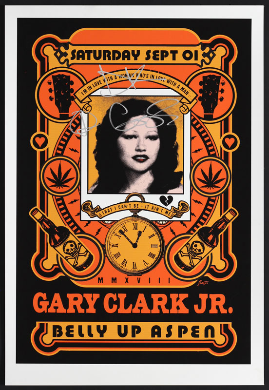 Scrojo Gary Clark Jr. Autographed Poster