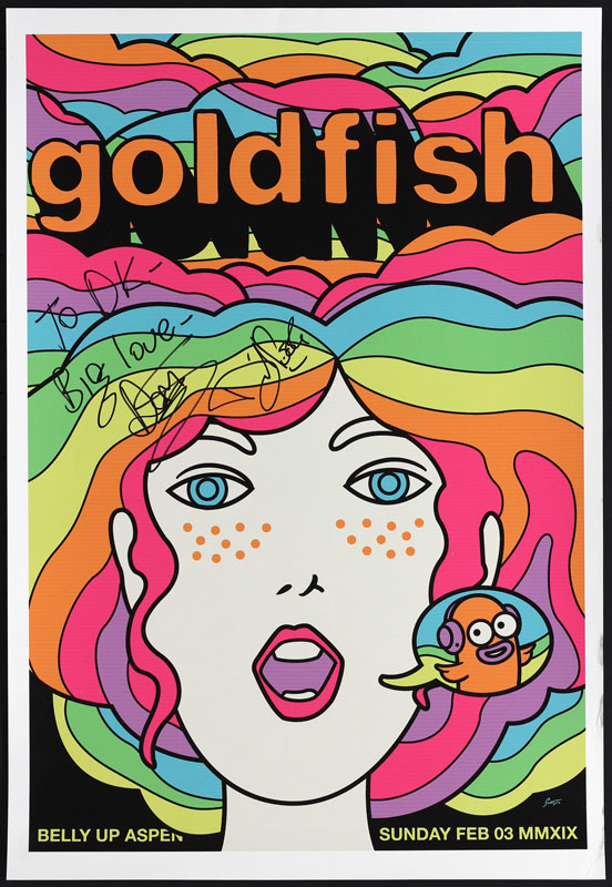 Scrojo Goldfish Autographed Poster
