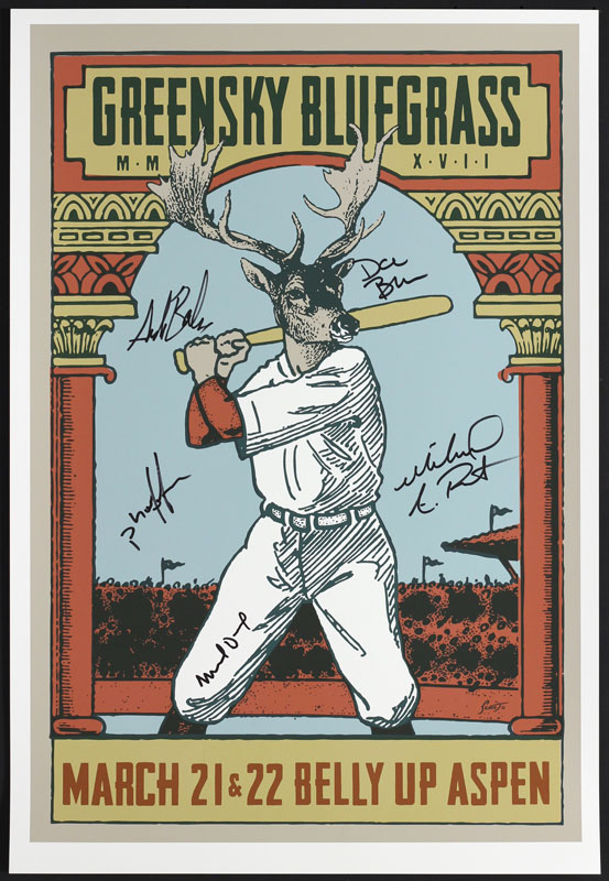 Scrojo Greensky Bluegrass Autographed Poster