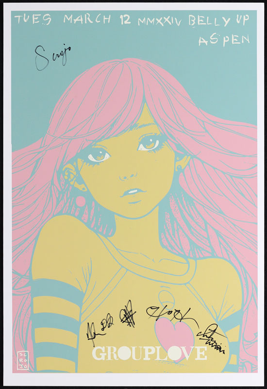Scrojo Grouplove Autographed Poster
