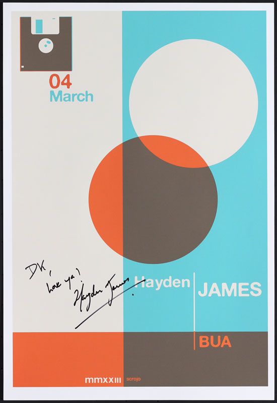 Scrojo Hayden James Autographed Poster