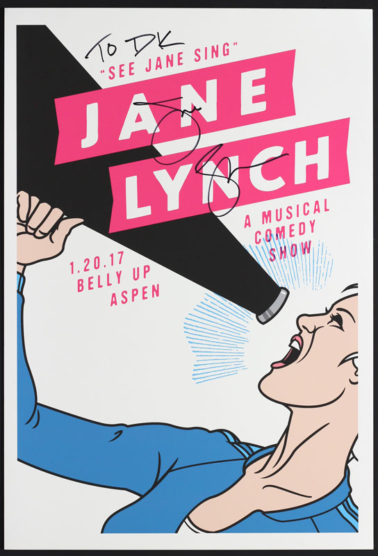 Scrojo Jane Lynch Comedy Autographed Poster