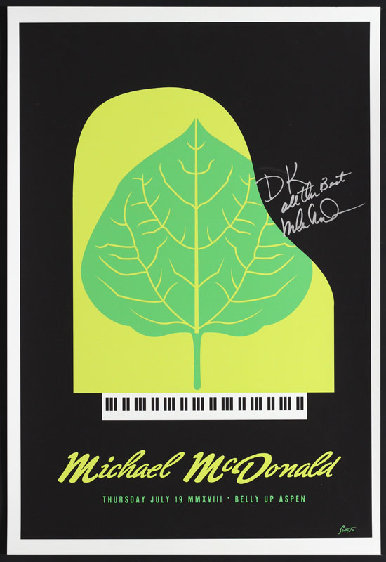 Scrojo Michael McDonald Autographed Poster