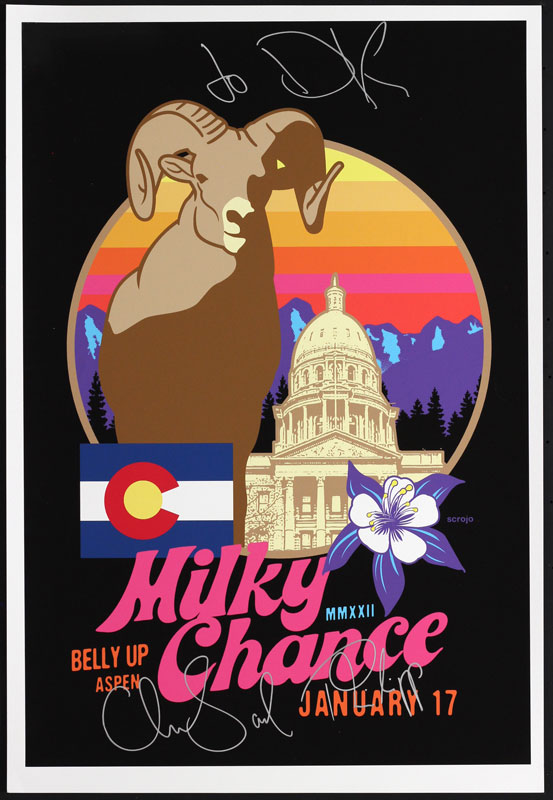 Scrojo Milky Chance Autographed Poster