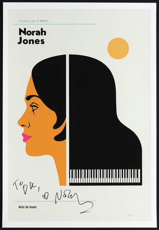 Scrojo Norah Jones Autographed Poster
