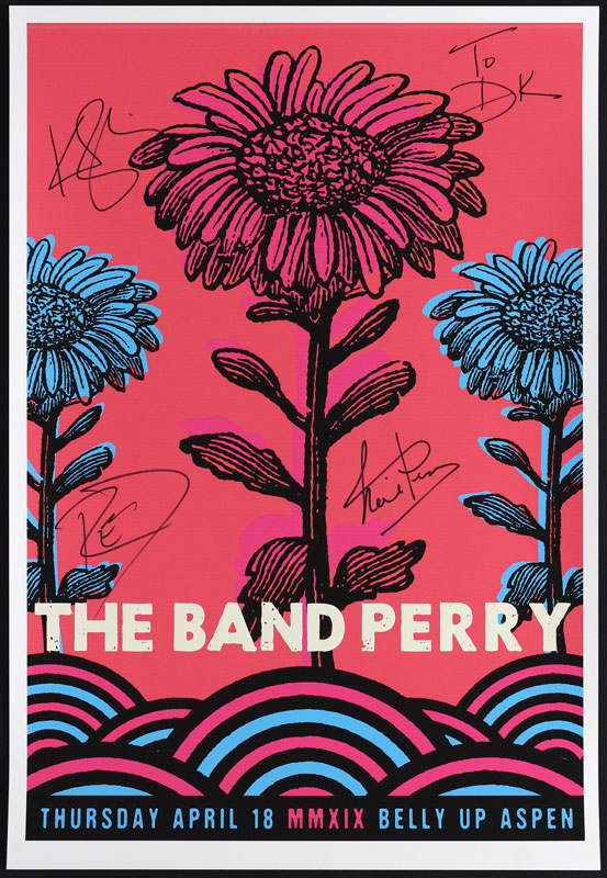 Scrojo The Band Perry Autographed Poster