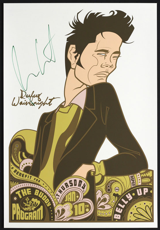Scrojo Rufus Wainwright Autographed Poster