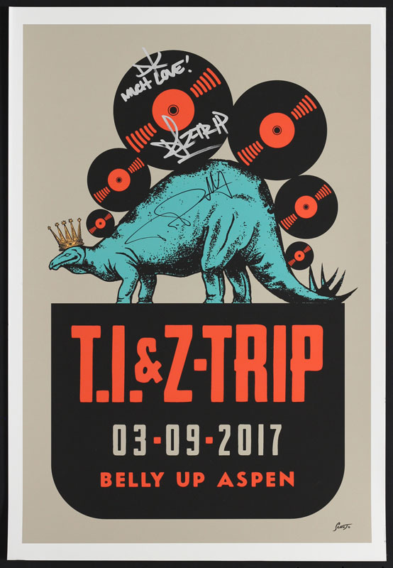 Scrojo T.I. and Z-Trip Autographed Poster