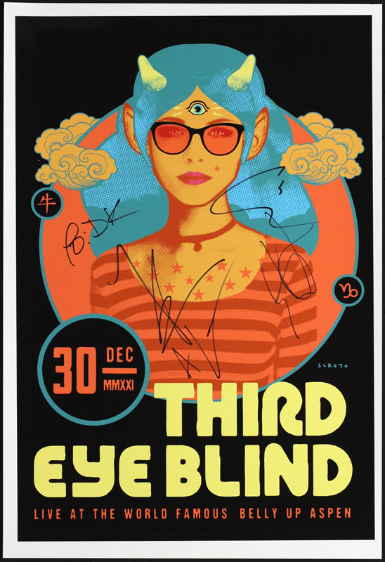 Scrojo Third Eye Blind Autographed Poster
