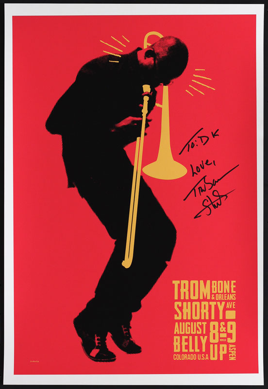 Scrojo Trombone Shorty and Orleans Ave. Autographed Poster