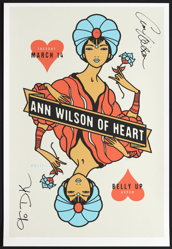 Scrojo Ann Wilson (of Heart) Autographed Poster