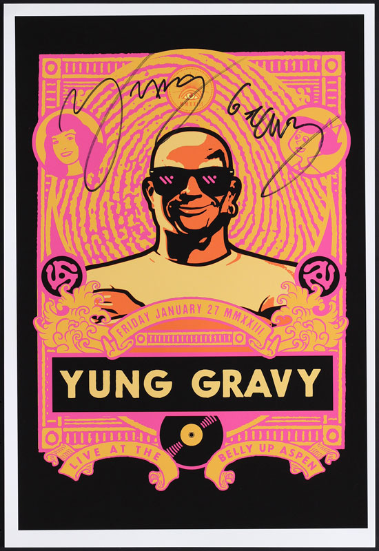 Scrojo Yung Gravy Autographed Poster