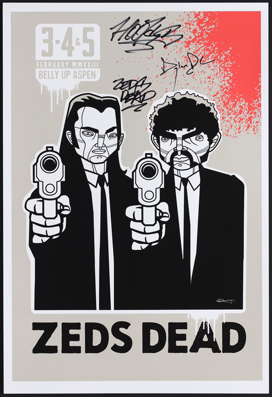 Scrojo Zeds Dead Autographed Poster