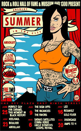Scrojo Absolut Summer In The City Poster