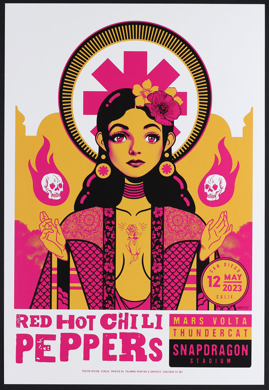Scrojo Red Hot Chili Peppers - The Mars Volta Poster