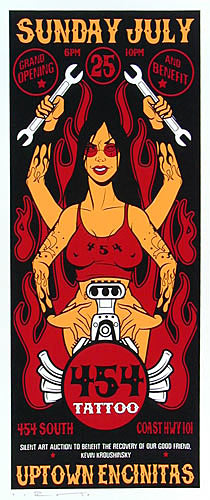 Scrojo 454 Tattoo Poster