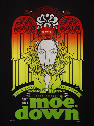 Scrojo Fourteenth Annual moe. down Poster