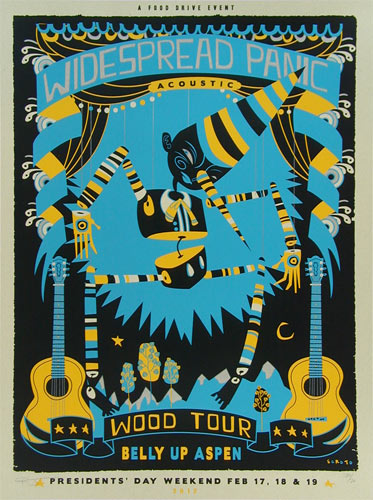 Scrojo Widespread Panic Wood Tour Poster
