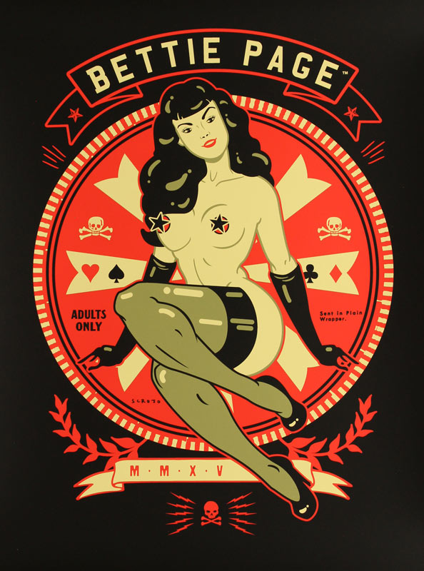 Scrojo Bettie Page Poster