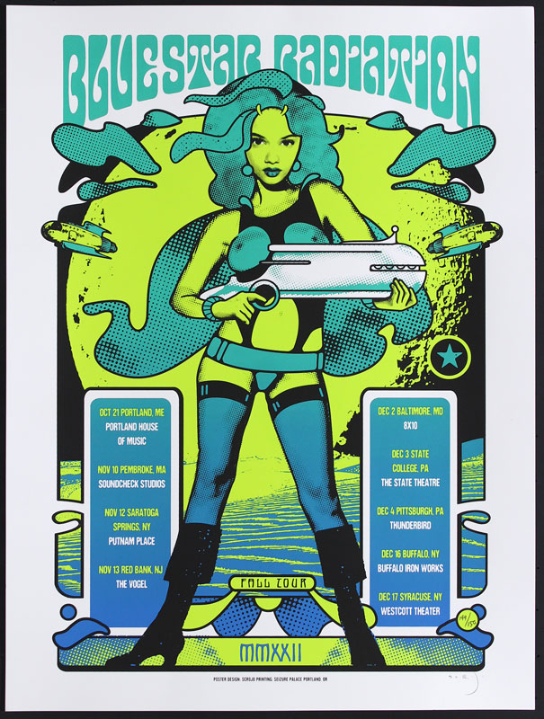 Scrojo BlueStar Radiation Fall Tour 2022 Poster