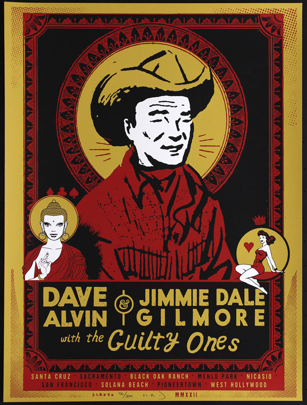 Scrojo Dave Alvin and Jimmie Dale Gilmore Poster