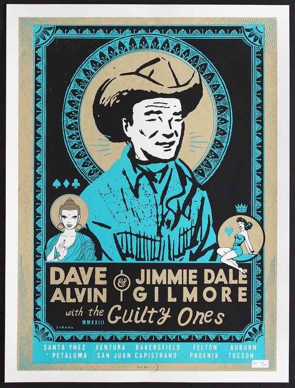 Scrojo Dave Alvin and Jimmie Dale Gilmore Poster