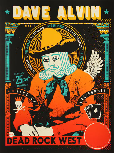 Scrojo Dave Alvin Poster