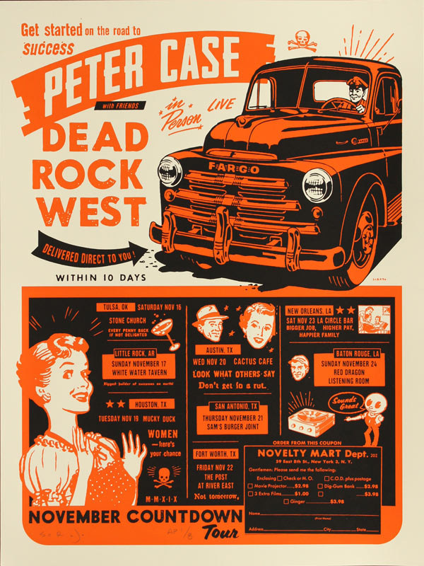 Scrojo Peter Case with Dead Rock West Poster