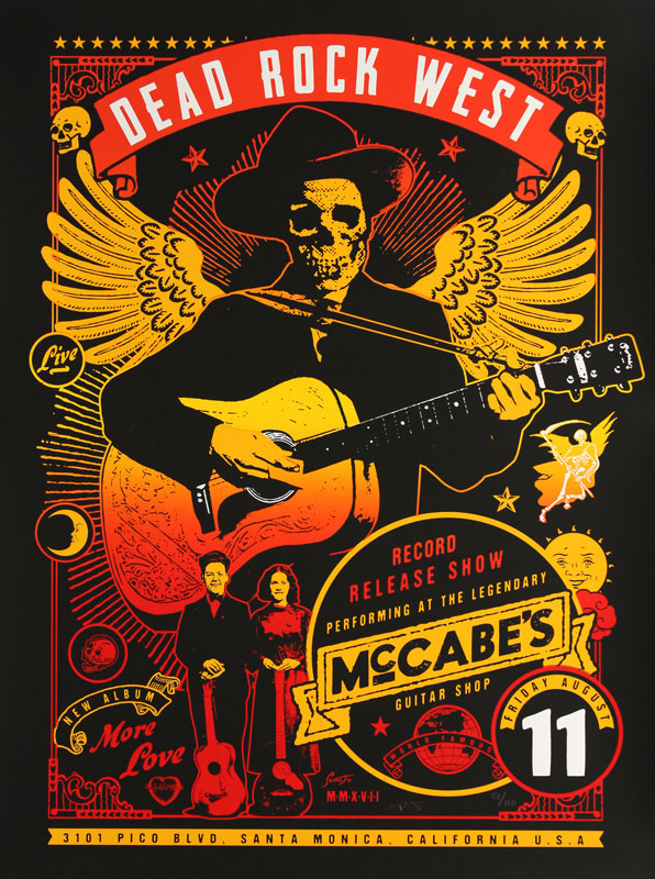 Scrojo Dead Rock West Record Release Show Poster