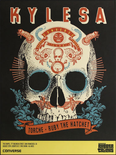 Scrojo Kylesa - Converse Rubber Tracks Tour Poster