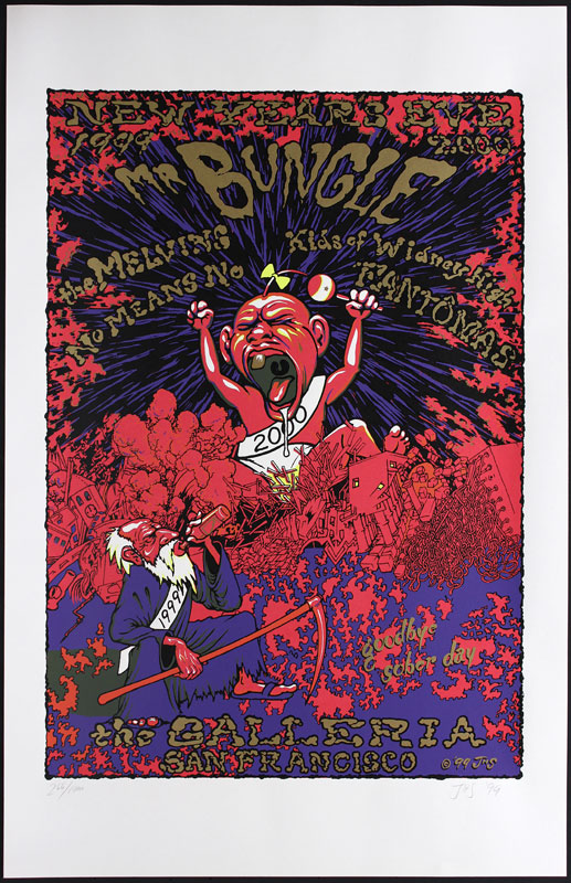 John Seabury Mr. Bungle - The Melvins - New Years 1999/2000 Poster