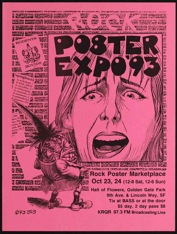 John Seabury Rock Poster Expo 1993 Pyno Man Poster