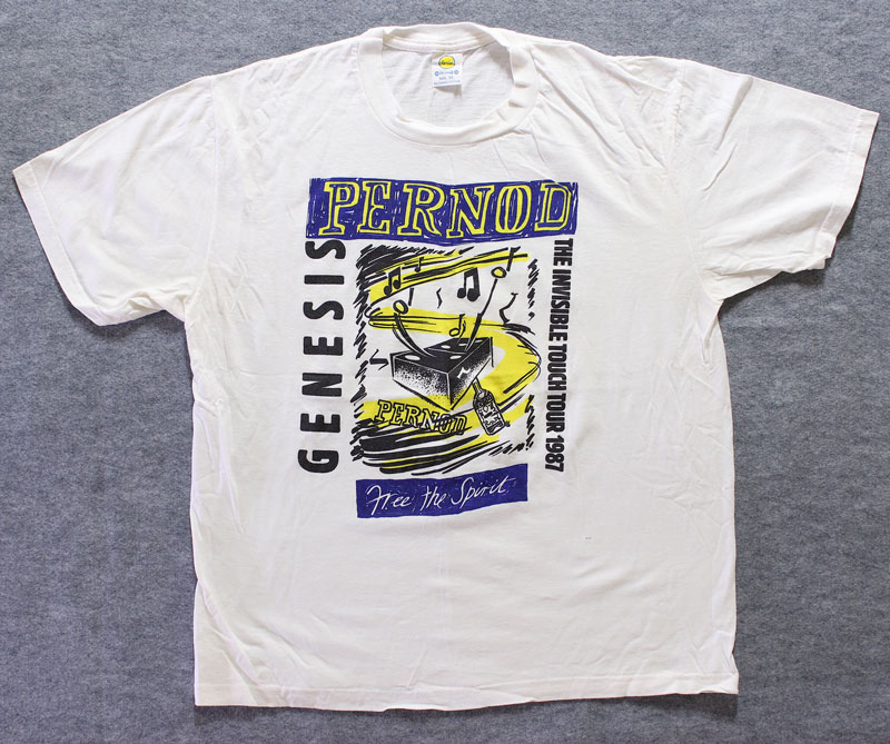 Genesis - The Invisible Touch Tour 1987 - Sponsored by Pernod T-Shirt