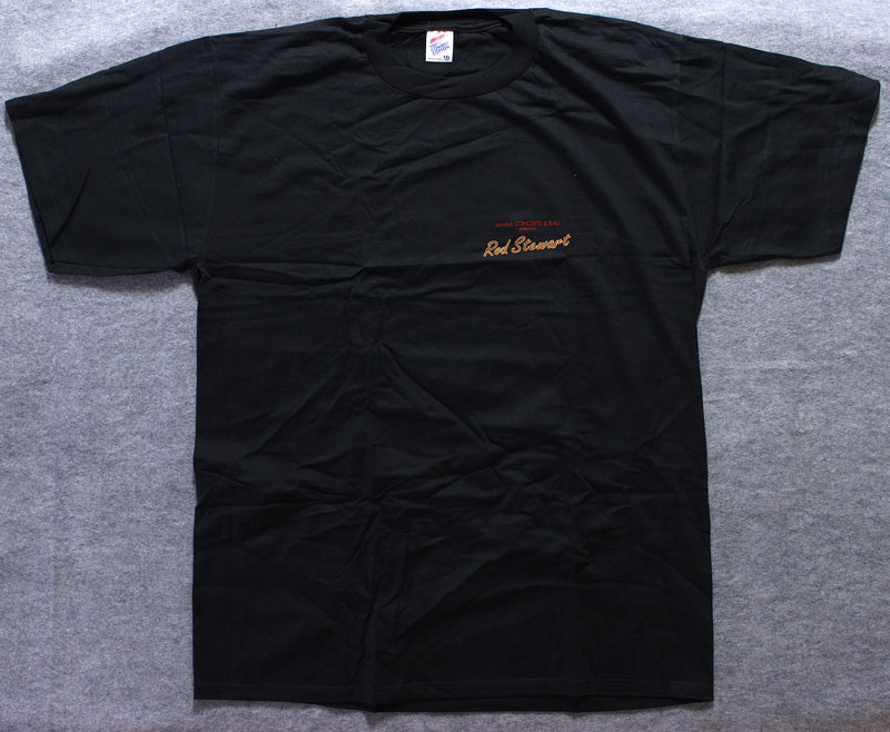 Rod Stewart 1992 German Crew Black T-Shirt