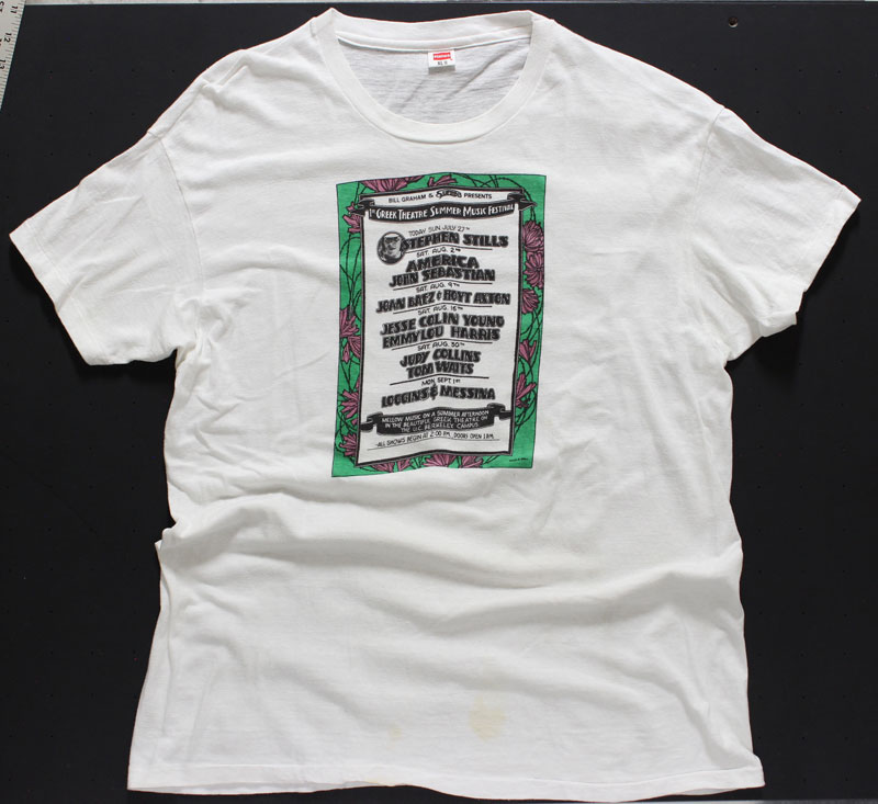 1st Greek Theater Summer Music Festival 1975 Vintage T-Shirt