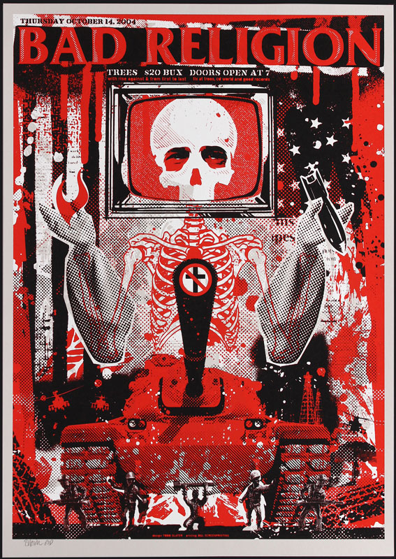 Todd Slater Bad Religion Poster