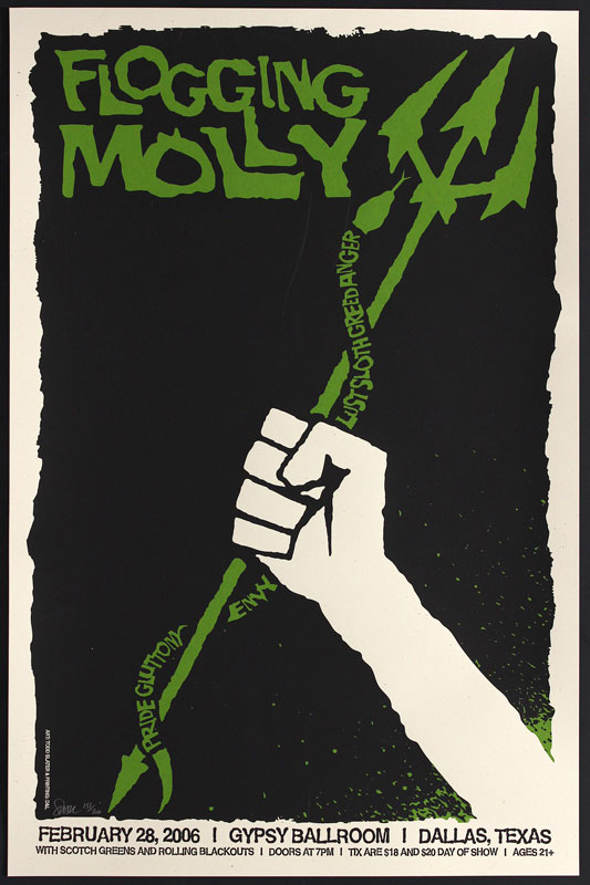 Todd Slater Flogging Molly Poster