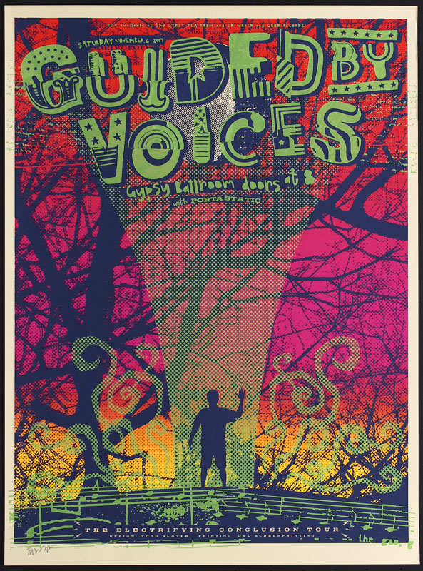 Todd Slater Guided by Voices The Electrifying Conclusion Tour Poster