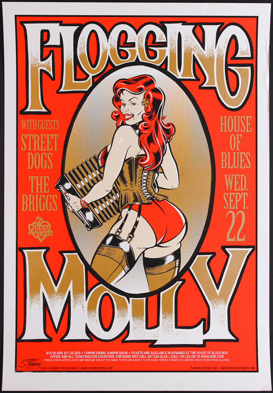 Stainboy Flogging Molly House Of Blues Orlando Poster
