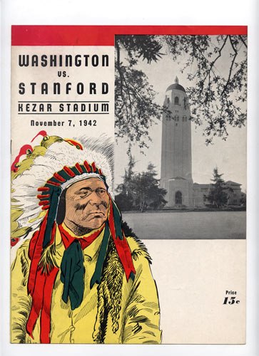 1942 Stanford vs Washington College Football Program