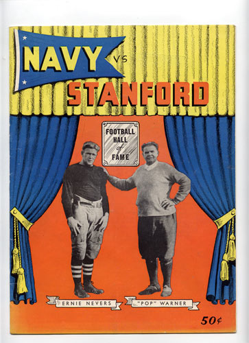 1954 Stanford vs Navy Program College Football Program